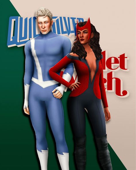 Scarlet Witch Quicksilver, Deadpool Suit, Unusual Clothes, 90s Runway Fashion, Sims 4 Expansions, Play Sims, Sims 4 Cc Folder, Sims 4 Dresses, Sims 4 Mm