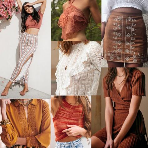 Soft Gamine with Different Styles - Bohemian (Natural Essence) Gamine Outfits, Low Cut Outfit, David Kibbe, Style Essence, Gamine Style, Soft Gamine, Smart Auto, Boho Chic Outfits, Soft Summer