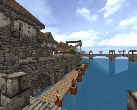 The Colonial Island Minecraft Project Minecraft Dock, Island Minecraft, Villa Minecraft, Construction Minecraft, Minecraft Building Guide, Mine Minecraft, Minecraft Structures, Minecraft Castle, Minecraft Medieval