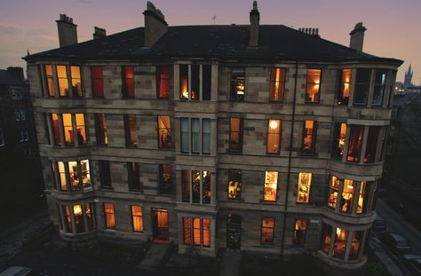 'Windows in the West'. Photo courtesy of John Gilbert Architects Glasgow Tenement, Glasgow Architecture, Glasgow Museum, John Gilbert, 12 Monkeys, Popular Paintings, Glasgow City, Scottish Art, Irish Art