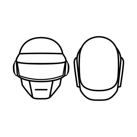 Punk Minimalist Tattoo, Daft Punk Tattoo, Daft Punk Art, Daft Punk Sketch, Punk Doodles, Punk Tattoo Ideas, Daft Punk Ship, Punk Drawing, Daft Punk Without Helmets