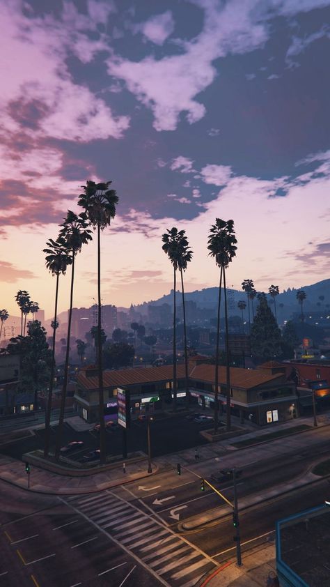 Gta V, Tumblr Wallpaper, City Aesthetic, Screen Savers, Sky Aesthetic, The Sunset, Aesthetic Photography, Phone Backgrounds, Beautiful Landscapes