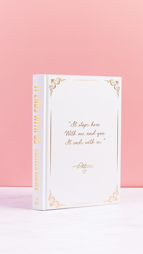 Colleen Hoover's It Ends with Us now as a collector's edition hardback: foiled cover and boards plus floral sprayed edge design Collectors Edition Books, It Ends With Us Cover, Study Motivation Quotes, It Ends With Us, Colleen Hoover, Motivation Quotes, Edge Design, Study Motivation, The Collector