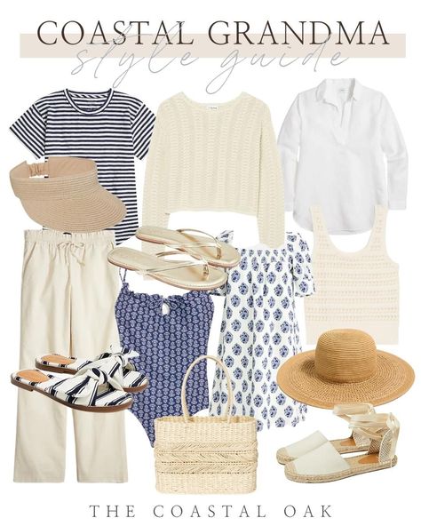 Grandmother Style, How To Have Style, Coastal Fashion, Coastal Casual, Grandma Fashion, Fashion Capsule Wardrobe, Over 60 Fashion, Coastal Grandmother, Summer Capsule Wardrobe