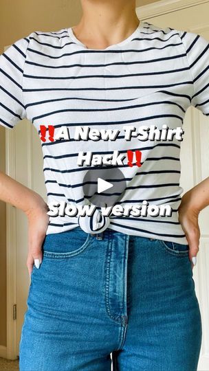 1.1M views · 13K reactions | As highly requested for a slower version of this new tshirt hack ‼️ 1. Fold the bottom twice or as needed, depending on the length 2. Twist 3. Make a knot from the bottom up . . . . . #tshirthack #tipsandtricks #diyfashion #fashionhacks #tshirtstyle #easyhacks #stylingtips #fashiontipsandtricks #njblogger #tshirttutorial #tshirttuck #tshirttie #waystowear | Natalia| Fashion Tips | jodokcello · Original audio Tshirt Side Knot Diy, How Tie Tshirt Knot, Tee Shirt Tied In Knot Diy, Knotting A Tshirt, Tshirt Tie Hack, How To Tye A Shirt Knot On The Side, How To Tie An Oversized Tee, Tshirt Knot Hack, Shirt Knot Hack