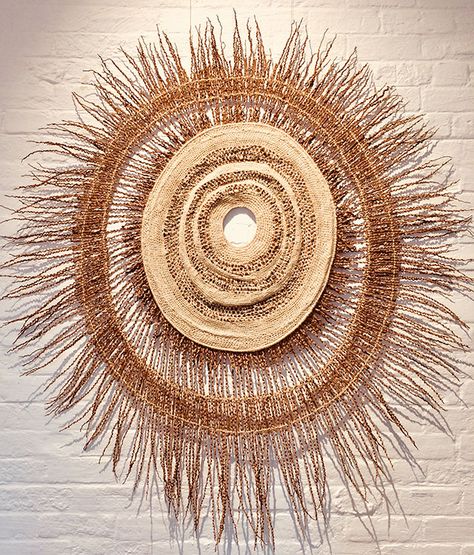 Round Weaving, Circular Weaving Techniques, Circular Weaving Wall Hangings, Round Woven Wall Hanging, Weaving A Circle Shape, Handmade Baskets Weaving, Sacred Spiral, Bohemian Diy, Circular Weaving