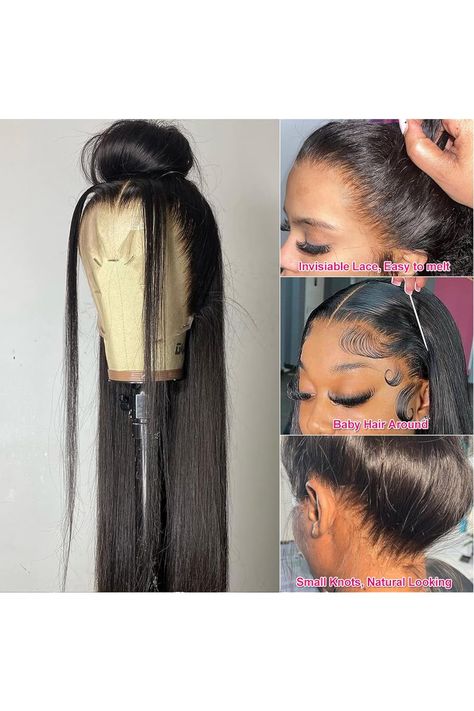 360 Human Hair Wigs for Black Women Straight Lace Front Wigs 150% Density Pre Plucked 360 Lace Wigs Human Hair Straight Wigs Human Hair 360 Full Lace Front Wigs Human Hair HD Lace Frontal Wigs 22 Inch 360 Frontal Ponytail, Wigs For Black Women Straight, Straight Frontal, Full Lace Wig Human Hair, Full Lace Frontal, Full Lace Front Wigs, 360 Wig, Ponytail Wig, Natural Black Women