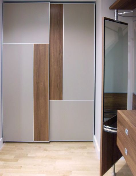 Creative storage design by Romas, architectural #designer on Design for Me. Modern wardrobe #slidingdoors | Get matched with the right design professional for your home project on www.designforme.com Sliding Wardrobe Designs, Sliding Wardrobe Design, Modern Wardrobe Design, Wardrobe Laminate Design, Vstupná Hala, Sliding Door Wardrobe Designs, Wooden Wardrobe Design, Wardrobe Design Modern, Almirah Designs