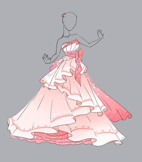 .::Outfit Adopt 16(CLOSED)::. by Scarlett-Knight Magenta Outfits, Mha Reference, Dress Reference, Anime Kimono, Clothing Design Sketches, Drawing Anime Clothes, Dress Sketches, Dress Drawing, Anime Dress