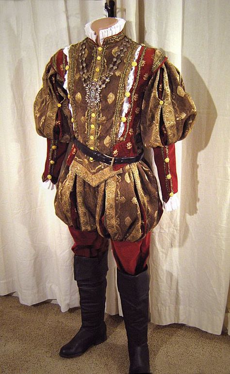 Mens Garb, Elizabethan Fashion, Tudor Costumes, Tudor Fashion, Don Pedro, Elizabethan Era, Fest Outfits, Medieval Costume, The Tudors