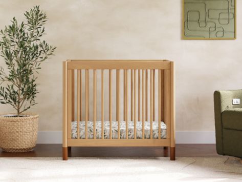 5 Tips for Designing a Small Nursery Space with Big Style Gelato Mini Crib, Babyletto Crib, Nursery Nook, Small Space Nursery, Small Nurseries, Mini Convertible, Stylish Nursery, Space Nursery, Adjustable Mattress