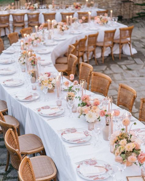 Lucia Boriosi | Event Planner | Greenery growths swarm the round tables, a perfect balance between modern aesthetic and timeless poetry ✨ . . Planning & Styling… | Instagram Serpentine Tables, Family Style Weddings, Round Wedding Tables, Engagement Themes, Long Table Wedding, Garden Theme Wedding, Tent Decorations, Romantic Garden Wedding, Wedding Floral Centerpieces