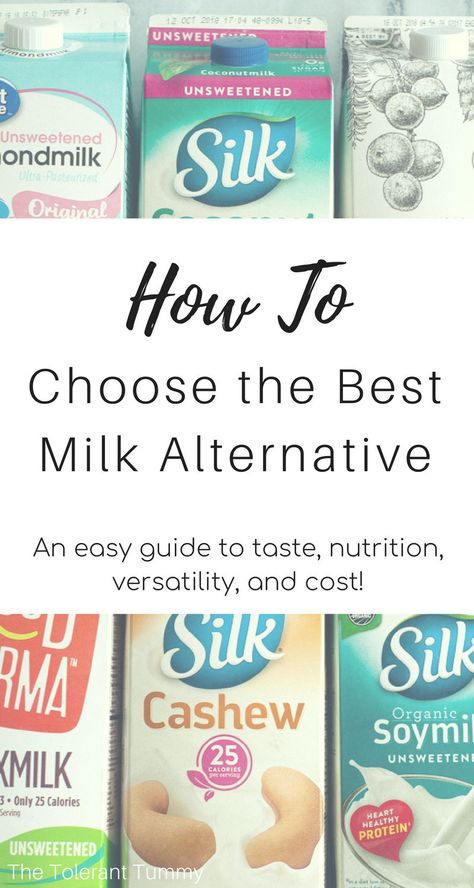 Milk Substitute For Cooking, Healthy Milk Alternatives, Best Milk Alternative, Fit Vegan, Creamy Cocktails, Dairy Allergy, Non Dairy Milk, Lactose Free Milk, Milk Allergy