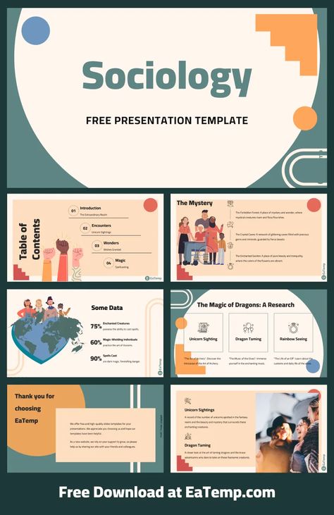 Sociology PPT Presentation Template - Free PowerPoint Templates, Google Slides, Figma Deck And Resume Ppt Free, Ppt Slide Design, Psychology Humor, Free Ppt Template, Free Powerpoint Templates, Powerpoint Free, Slides Design, Google Slides Theme, Templates Free Design