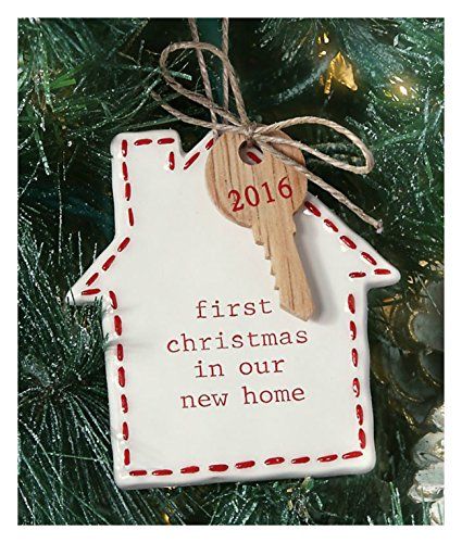 Mud Pie First Home Ornament First Home Ornament, Our First Home, First Home Gifts, Our New Home, Realtor Gifts, Mud Pie, Xmas Ornaments, 1st Christmas, Diy Christmas Ornaments