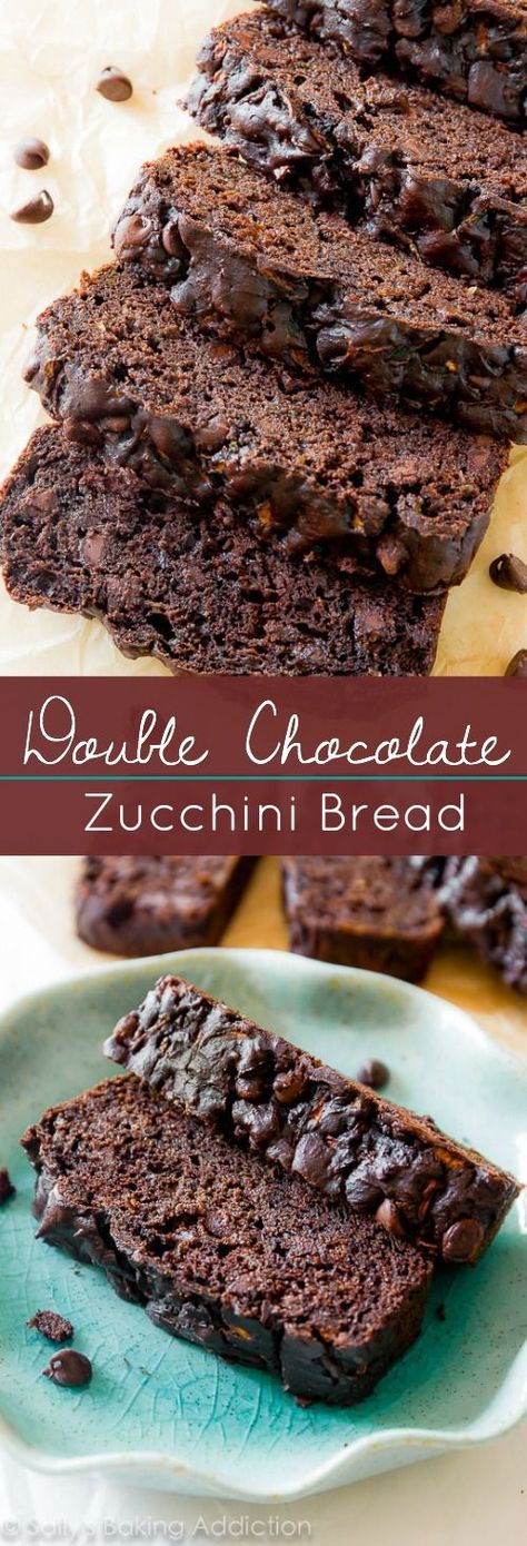 Doubling this recipe is recommended because it ALWAYS disappears! Paleo Zucchini Bread, Double Chocolate Zucchini Bread, Chocolate Zucchini Bread, Dessert Breakfast, Shugary Sweets, Cloud Bread, Dessert Aux Fruits, Chocolate Zucchini, Afternoon Snack