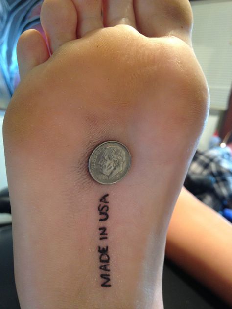 Latest tattoo.. Size is being compared to a dime and I love it Dime Tattoo, Latest Tattoos, Christian Symbols, Get A Tattoo, Tattoos And Piercings, I Love It, Jesus Fish Tattoo, Tatting, Love It