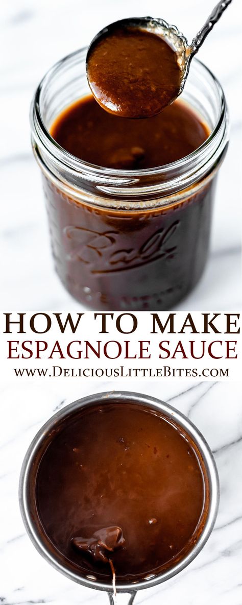 Buerre Manie, Brown Sauce Recipe For Steak, Espagnole Sauce, Cafe Items, Texas Roadhouse Steak, Continental Food, Condiments Recipes, Udon Recipe, Traditional French Recipes