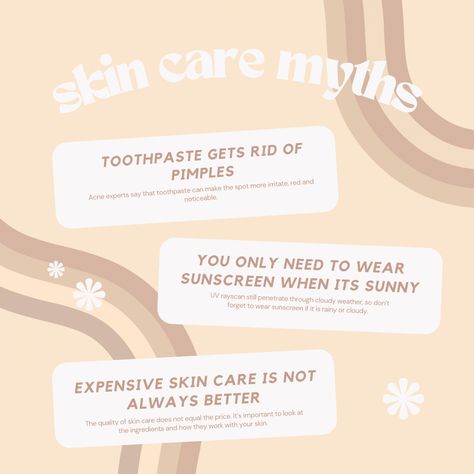 Common Skin Care Myths That You Should Know #skincare #myths #clearskintips Skin Myths, Skincare Myths, Skin Care Myths, Expensive Skin Care Products, Facial Routine, Facial Routine Skincare, Bad Skin, Facial Routines, Cloudy Weather