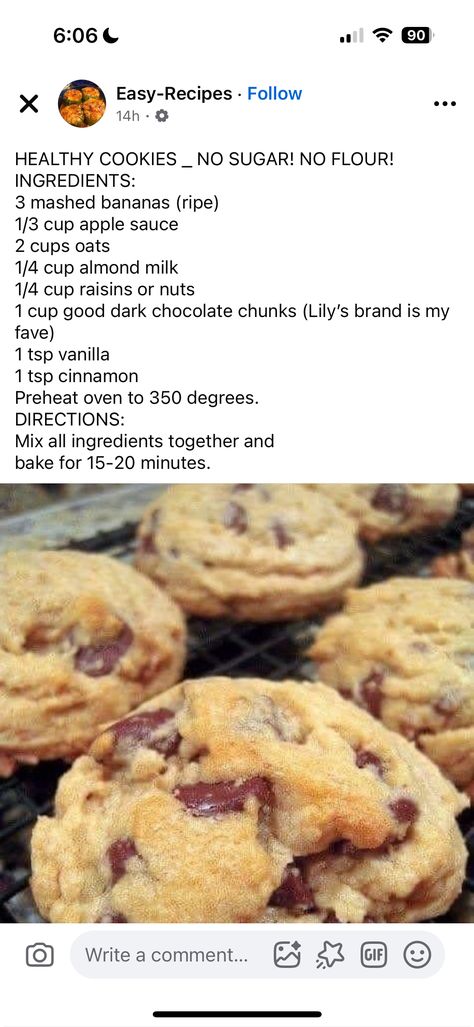 Recipe 30, Cheap Dinners, Milk N Cookies, Eat Dessert First, Easy Cooking Recipes, Healthy Cookies, Cookies Ingredients, Healthy Sweets, Cheap Meals