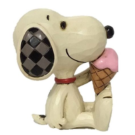 Brown Stuff, Traditional Quilt Patterns, Pink Ice Cream, Disney Traditions, Jim Shore, Mini Figurine, Dogs Love, Traditional Quilts, Peanuts Gang