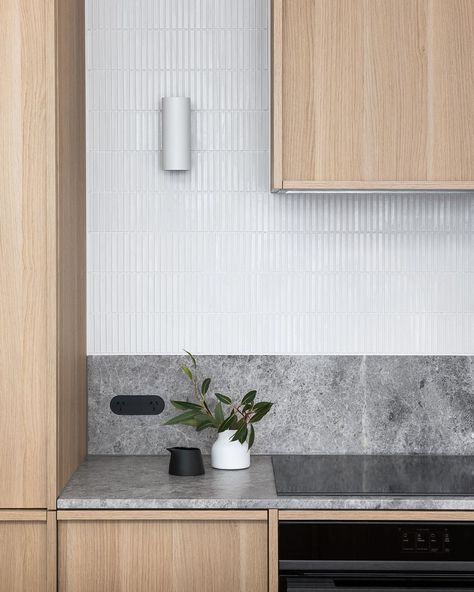 Living Room Bench Seating, Interior 2024, Kitchen Splashback Tiles, Hunter Street, Melbourne Street, Snow House, Splashback Tiles, Kitchen Splashback, Living Room Bench