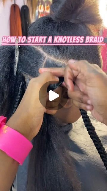 Textured Hair Education on Instagram: "How To Start Knotless Braids. 💅🏾  🎥 @raislayz" Box Braids Tutorial, Large Knotless, Best Haircuts For Men, Latest Hair Braids, Large Box Braids, Hair Education, Quick Braids, Big Box Braids, Pretty Braids