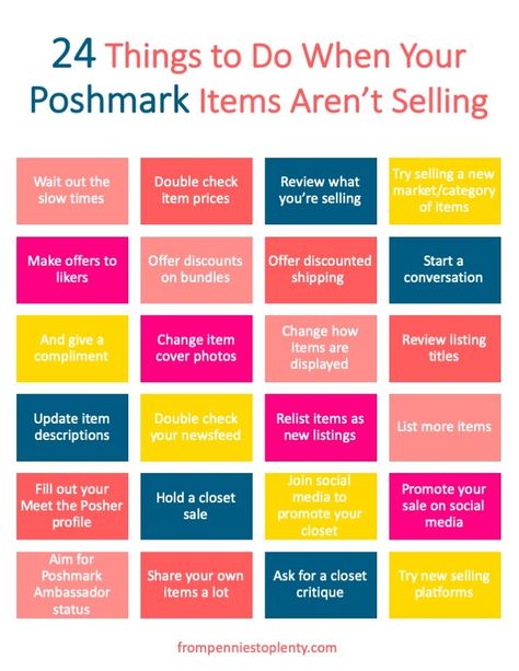 24 Things to Do When Your Poshmark Items Aren’t Selling + Checklist! — From Pennies to Plenty Catchy Captions, Selling Clothes Online, Poshmark Tips, Successful Business Tips, Selling Handmade Items, My Stuff, Lost Money, Homes And Gardens, Discount Offer