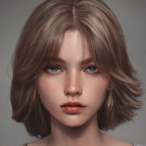 Blonde Hair Characters, Pale Blonde Hair, Character Inspiration Girl, Digital Portrait Art, Face Characters, Face Photography, Short Blonde, Short Blonde Hair, Girls Characters