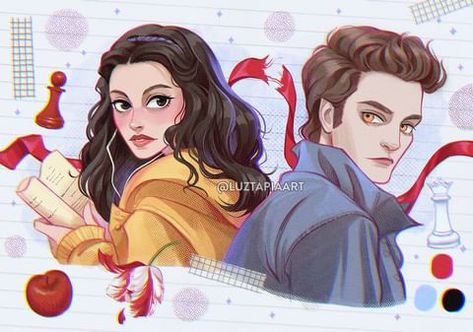 Luz Tapia Art (@luztapiaart) • Instagram photos and videos Twilight Fan Art, Luz Tapia Art, Bella Y Edward, Twilight Art, Bella Edward, Bella And Edward, Twilight Scenes, Twilight Outfits, Saga Art