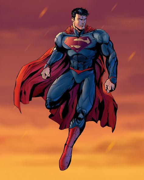 Superman Fanart by HeartOfTheSunrise Superman New 52 Art, New 52 Superman, Superman New 52, Superman Comic Art, Superman Flying, Superman Pictures, Superman Artwork, Superman Art, Superman Comic