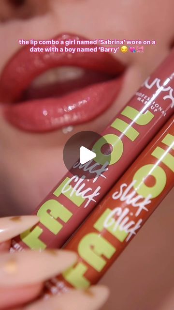 Superdrug on Instagram: "✨Slick lips in just 1 click! ✨ 
Fall in love with the NYX Professional Makeup Fat Oil Slick Click balm that delivers a non-sticky, high-shine every time. Slick so addictive, you’ll wanna keep clickin’! 💋 

Click on the product tag below to shop!

Shades used:  Going Viral & Hits Different

#superdrug #NYX #lipcombo" Nyx Fat Oil Slick Click, Nyx Fat Oil, Fat Oil, Fall Lipstick, Chinese Makeup, Hits Different, Oil Slick, Going Viral, Nyx Professional Makeup