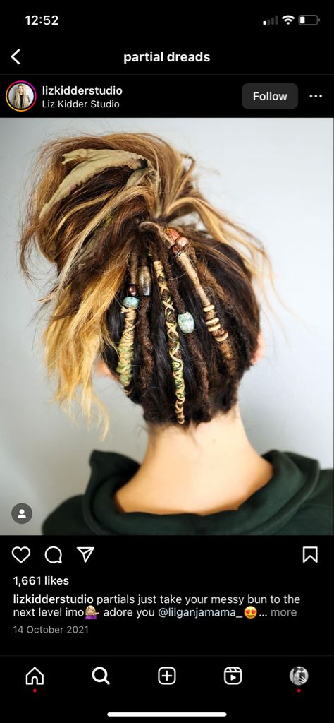 Peek A Boo Dreads, Under Dreads Hair, Peekaboo Dreadlocks, Peekaboo Dreads, Partial Dreads, Hair Dreads, Natural Dreads, Dread Accessories, Dread Hairstyles