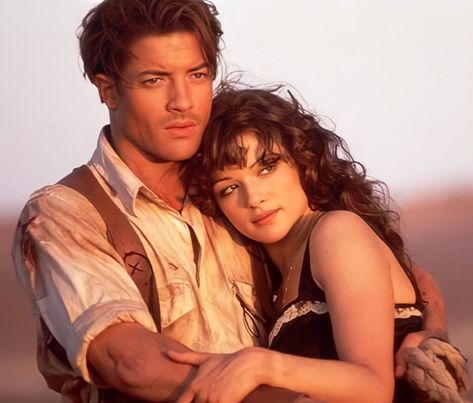 The Mummy Film, Brendan Fraser The Mummy, The Mummy 1999, Mummy Movie, Romantic Fiction, Cat Towers, Brendan Fraser, Vintage Photoshoot, Vintage Wedding Photos