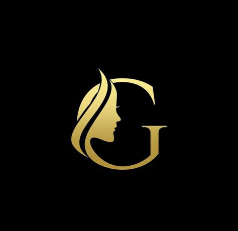 Letter G beauty women face logo design Beauty Parlour Logo Ideas, G Logo Design Ideas, Beauty Parlour Logo, Henna Design Tutorial, G Letter Logo, Face Logo Design, Gb Logo, Bridal Henna Design, Parlour Design