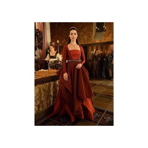 Reign's Adelaide Kane Talks Vintage Shopping And Sixteenth-Century... ❤ liked on Polyvore featuring adelaide kane and reign Frary Reign, Reign Outfits, Lady Kenna, Marie Stuart, Reign Mary, Reign Fashion, Reign Dresses, Mary Dress, Festive Outfits