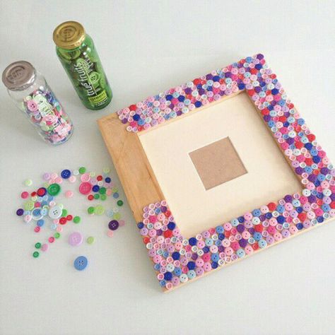 . Diy Photo Frame Ideas, Photo Frame Ideas, Cadre Photo Diy, Diy Photo Frame, Frames Diy Crafts, Diy Para A Casa, Photo Frame Crafts, Picture Frame Crafts, Diy Photo Frames