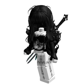 Emo Roblox Fits No Headless, Evade Female Avatars, Roblox Evade Fits, Emo Roblox Girl Outfits, Hair Combos Roblox Girl, Tryhard Roblox Outfits, Roblox Outfits Girl, Roblox Emo Girl, Evade Roblox Avatars R6