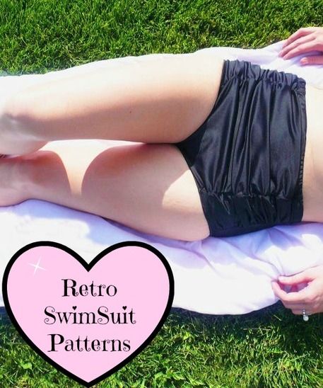 Chic Retro Swimsuit Sewing Patterns Chic Bathing Suits, Swimsuit Pattern Sewing, Sewing Swimwear, Swimming Costumes, Kids Sewing, Sewing Lingerie, Swimsuit Pattern, Retro Swimsuit, Make Your Own Clothes