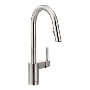 Moen Align Single-handle Pull-down Sprayer Kitchen Faucet With Reflex And Power Clean In Chrome | Wayfair.ca Moen Align, Nickel Faucet, Moen Kitchen Faucet, Touchless Kitchen Faucet, Chrome Kitchen Faucet, Galley Kitchens, Chrome Kitchen, Pull Out Faucet, Black Kitchen Faucets