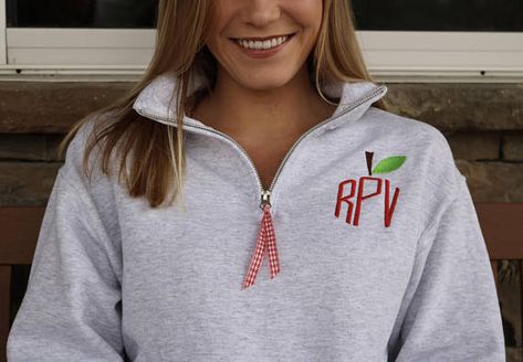 SALE Teacher Monogram Sweatshirt Apple Zip up Quarter Zip | Etsy Classy Sweatshirt, Monogram Pullover, Educator Gifts, Monogram Sweatshirt, Womens Hoodies, Teacher Apple, Teacher Student, Great Teacher Gifts, Student Teacher