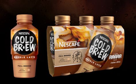 Nescafe Packaging, Boba Time, Coffee Pack, Product Rendering, Ready To Drink, Coffee Bottle, Soft Drinks, Food Obsession, Cold Brew