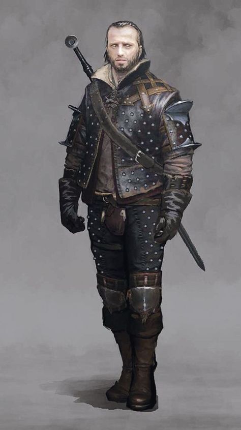 Lambert The Witcher, Concept Art Armor, Studded Leather Armor, Witcher Armor, Witcher Series, Leather Armour, Blood Hunter, Witcher Art, Witcher 3 Wild Hunt