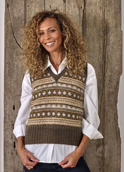 Lowlands Vest Knitting pattern by Manos Yarns UK