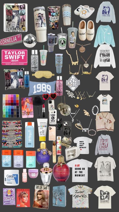 Me wery unrealistic wishlist!🤭💅 #taylorswift #taytay #beauty #tv #music #jewelry #bubble #elf #fearless #debut #speaknow #red #1989 #rep #lover #folklore #evermore #midnights #ttpd Debut Gift Ideas, Unrealistic Wishlist, Taylor Swift Christmas, Folklore Evermore, Packing List For Vacation, Taylor Swift Red, Music Jewelry, Taylor Swift 1989, Tv Music