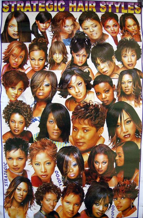 90s Black Culture Aesthetic, Black Hair 90s, Hair 90s, Black Hair Magazine, Hair Poster, Hair Magazine, Vintage Black Glamour, 90s Hairstyles, Black Culture