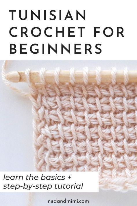 Tunisian crochet will open up a whole new world of crochet techniques, stitches and patterns that look completely unlike regular crochet! Learn the basics and how to crochet the Tunisian Simple Stitch (Tss) step-by-step. You'll be a Tunisian crochet pro before long! #crochet #crochettutorial #tunisiancrochet Tuscan Crochet How To, Tunisian Simple Stitch Tutorials, Crochet Tunisian Stitch Patterns, Tuscan Stitch Crochet, Afghan Stitch Tunisian, Tunisian Crochet Free Beginner, Tunisian Crochet Beginner Projects, How To Do Tunisian Crochet, How To Tunisian Crochet Tutorials