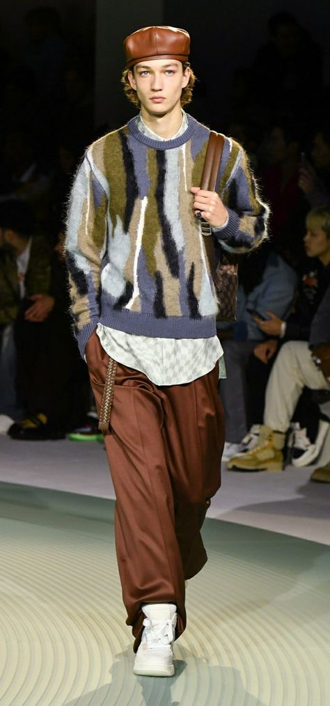 Amiri 2023 Men, Mens 2024 Fashion Trends, Mens Fashion 2024, Men Fall 2023, Men Christmas Outfit, Styling Aesthetic, Men Runway, High Fashion Men, Ralph Lauren Fall