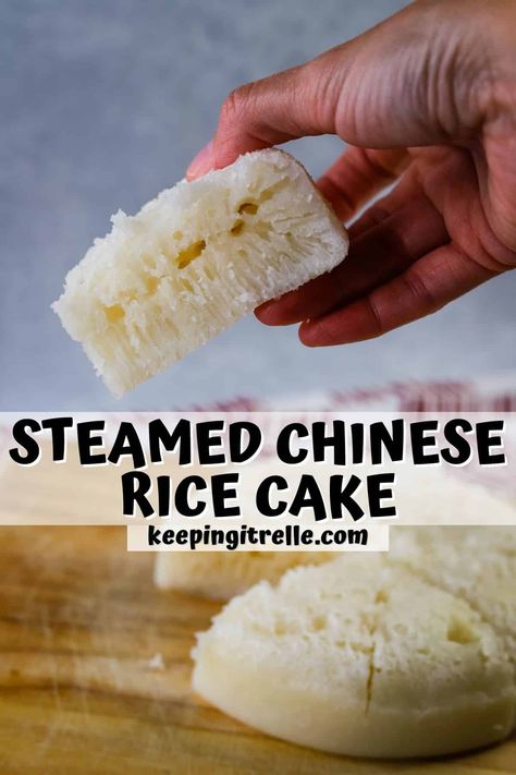 Easy steamed Chinese rice cake is a deliciously sweet and chewy treat that is sure to delight your taste buds. Chinese Rice Cake, Fa Gao, Asian Deserts, Chinese Desserts, Steamed Rice Cake, Rice Cake Recipes, Chinese Rice, Fantasy Food, Steamed Cake