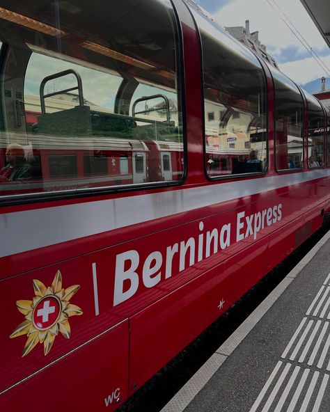 If you ever in Switzerland. This is totally outstanding experience to travel by train. Steeped in history and showcasing Switzerland’s insanely beautiful landscapes at every turn, the Bernina Express is easily one of the most scenic rail journeys in Switzerland, if not the world. #BerninaExpress #SwissTravel #ScenicTrainRide #RhaetianRailway #UNESCOWorldHeritage #SwitzerlandTravel #AlpineAdventure #TrainJourney #TravelByTrain #BerninaPass #AlpineViews #SwissAlps #TravelPhotography #Wanderlu... Bernina Express, Travel By Train, Scenic Train Rides, Swiss Travel, Switzerland Travel, Train Journey, Swiss Alps, Train Travel, Unesco World Heritage